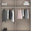 Kleiderschrank Genua grau Eiche Artisan Nachbildung B/H/T: ca. 181x197x54 cm