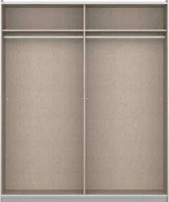 Kleiderschrank Genua grau Eiche Artisan Nachbildung B/H/T: ca. 181x197x54 cm
