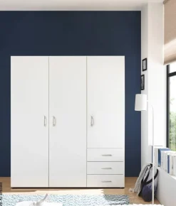 Kleiderschrank Harry weiß B/H/T: ca. 150x177x50 cm