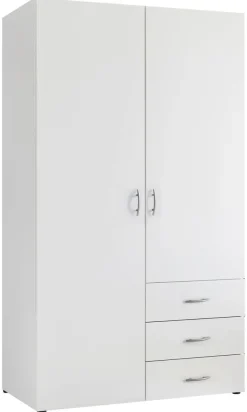 Kleiderschrank Harry weiß B/H/T: ca. 100x177x50 cm