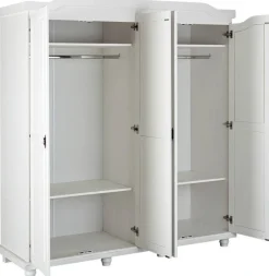Kleiderschrank Isny weiß B/H/T: ca. 182x198x60 cm