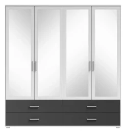 Kleiderschrank Ivar weiß B/H/T: ca. 181x190x51 cm