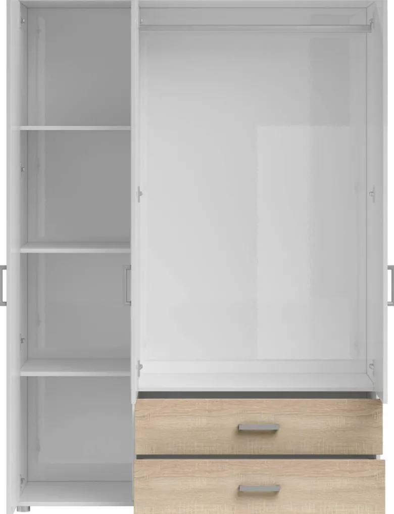 Kleiderschrank Ivar weiß B/H/T: ca. 125x190x51 cm