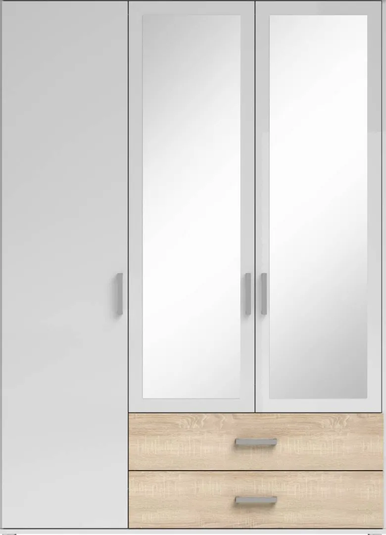 Kleiderschrank Ivar weiß B/H/T: ca. 125x190x51 cm
