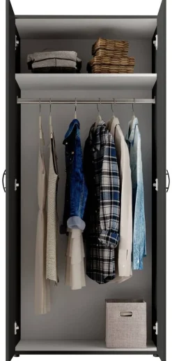 Kleiderschrank Joe B/H/T: ca. 81x176x50,8 cm