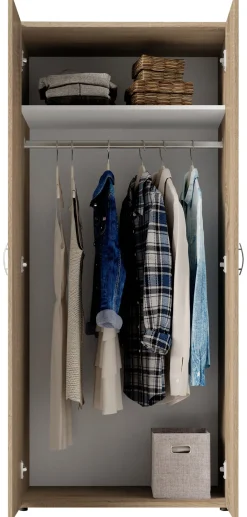 Kleiderschrank Joe Eiche Sonoma Nachbildung B/H/T: ca. 81x176x50,8 cm