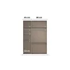 Kleiderschrank Joel Alpinweiß B/H/T: ca. 136x197x54 cm