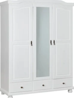 Kleiderschrank Kappl weiß B/H/T: ca. 150x198x56 cm