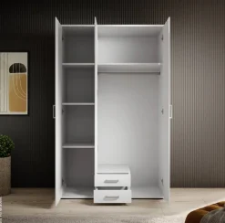 Kleiderschrank Karl weiß B/H/T: ca. 120x195x55 cm