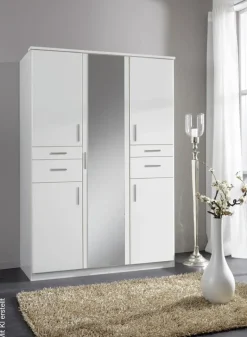 Kleiderschrank Koblenz weiß B/H/T: ca. 135x198x58 cm
