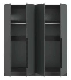 Kleiderschrank KOPENHAGEN anthrazit B/H/T: ca. 160x181x52 cm