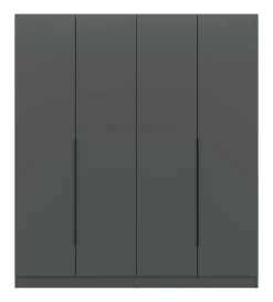 Kleiderschrank KOPENHAGEN anthrazit B/H/T: ca. 160x181x52 cm