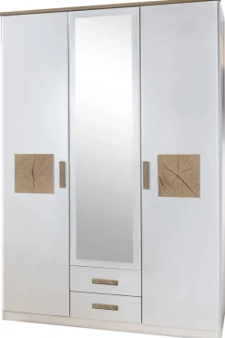 Kleiderschrank Kärnten Alpinweiß Nachbildung B/H/T: ca. 135x199x58 cm