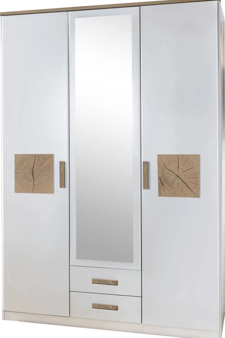 Kleiderschrank Kärnten Alpinweiß Nachbildung B/H/T: ca. 135x199x58 cm