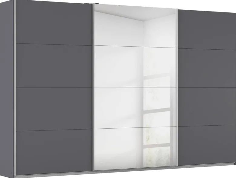 Kleiderschrank Kulmbach grau B/H/T: ca. 360x229x62 cm