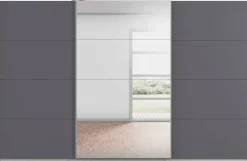 Kleiderschrank Kulmbach grau B/H/T: ca. 360x229x62 cm