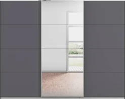 Kleiderschrank Kulmbach grau B/H/T: ca. 271x210x62 cm