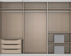 Kleiderschrank Kulmbach grau B/H/T: ca. 271x210x62 cm
