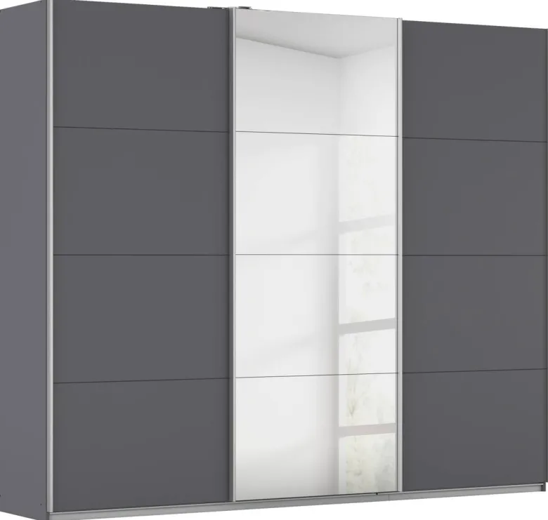 Kleiderschrank Kulmbach grau B/H/T: ca. 271x229x62 cm