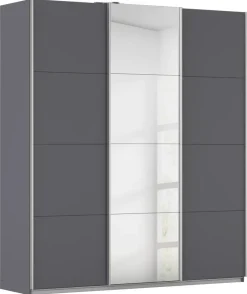 Kleiderschrank Kulmbach grau B/H/T: ca. 203x229x62 cm