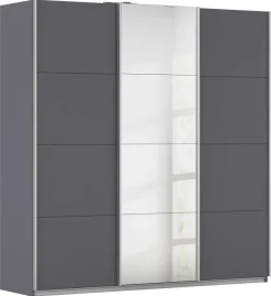 Kleiderschrank Kulmbach grau B/H/T: ca. 203x210x62 cm
