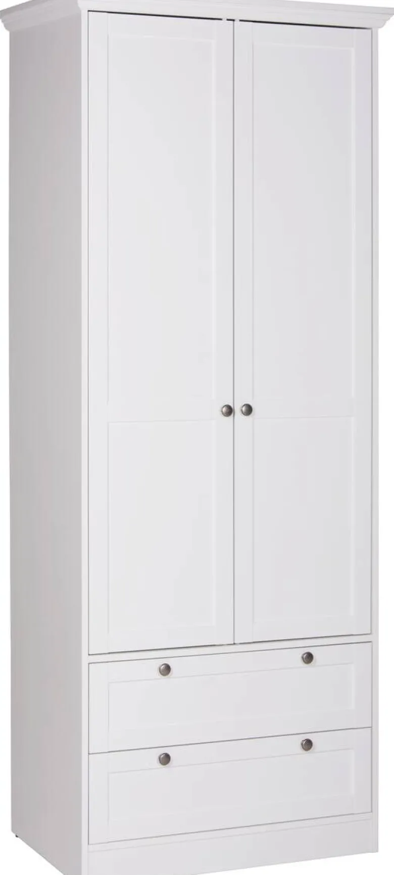 Kleiderschrank Landwood weiß B/H/T: ca. 80x200x51 cm