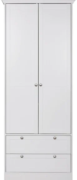 Kleiderschrank Landwood weiß B/H/T: ca. 80x200x51 cm
