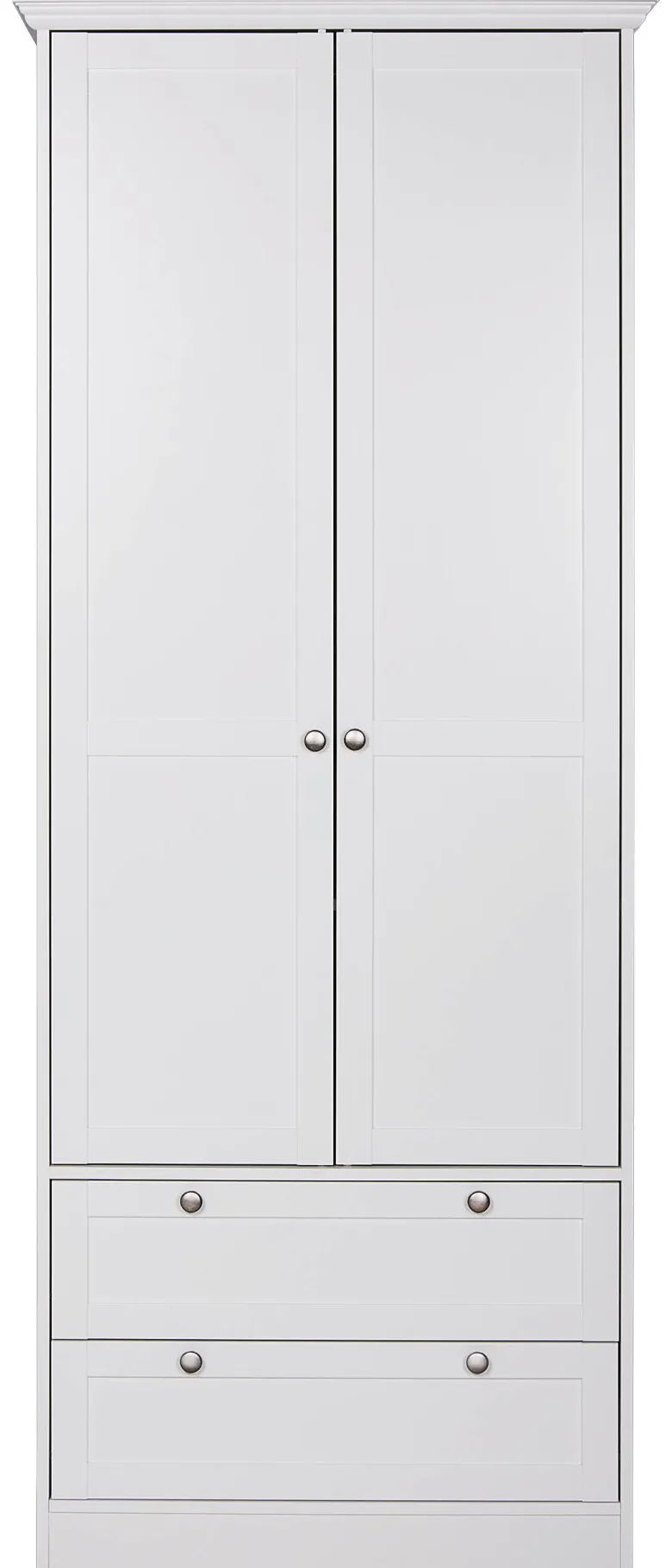Kleiderschrank Landwood weiß B/H/T: ca. 80x200x51 cm