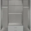 Kleiderschrank Lübeck Graphit B/H/T: ca. 180x199x58 cm