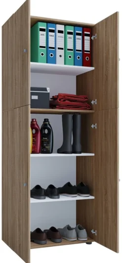 Kleiderschrank Lona Eiche B/H/T: ca. 70x182x39 cm
