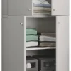 Kleiderschrank Lona grau