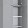 Kleiderschrank Lona grau B/H/T: ca. 70x200x39 cm