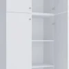 Kleiderschrank Lona weiß B/H/T: ca. 70x200x39 cm