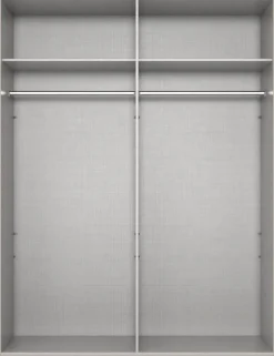 Kleiderschrank New York C Alpinweiß B/H/T: ca. 180x236x58 cm