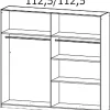 Kleiderschrank Nizza Eiche Sonoma Nachbildung Alpinweiß B/H/T: ca. 226x210x54 cm