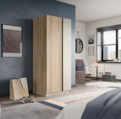 Kleiderschrank OAKLAND Eiche Sonoma Nachbildung Cashmere B/H/T: ca. 80x183x53 cm