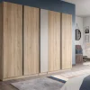 Kleiderschrank OAKLAND Eiche Sonoma Nachbildung Cashmere B/H/T: ca. 230x183x53 cm