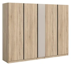 Kleiderschrank OAKLAND Eiche Sonoma Nachbildung Cashmere B/H/T: ca. 230x183x53 cm