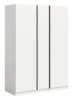 Kleiderschrank OAKLAND weiß B/H/T: ca. 130x183x53 cm