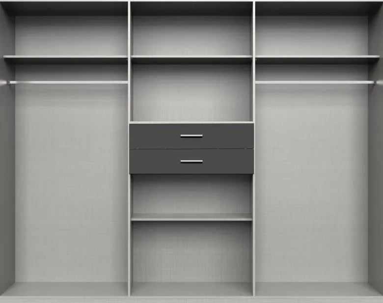 Kleiderschrank Odessa Eiche Nachbildung B/H/T: ca. 270x208x58 cm