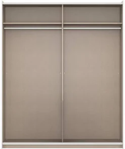 Kleiderschrank Oslo Alpinweiß grau B/H/T: ca. 175x210x59 cm