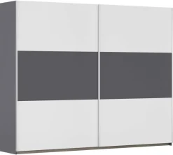 Kleiderschrank Oslo Alpinweiß grau B/H/T: ca. 261x210x59 cm