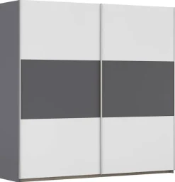 Kleiderschrank Oslo Alpinweiß grau B/H/T: ca. 218x210x59 cm