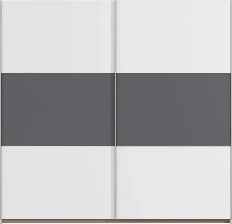 Kleiderschrank Oslo Alpinweiß grau B/H/T: ca. 218x210x59 cm