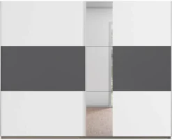 Kleiderschrank Oslo Alpinweiß grau B/H/T: ca. 261x210x59 cm