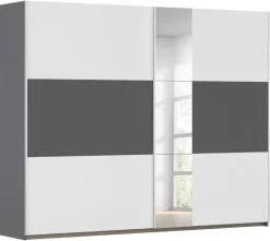Kleiderschrank Oslo Alpinweiß grau B/H/T: ca. 261x210x59 cm