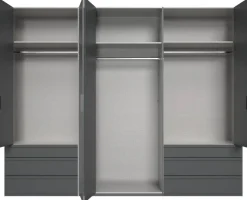 Kleiderschrank Oxford Graphit B/H/T: ca. 300x216x58 cm