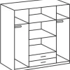 Kleiderschrank Skate weiß B/H/T: ca. 179x197x58 cm