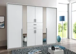 Kleiderschrank Vanea weiß B/H/T: ca. 270x210x58 cm
