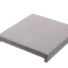 Klemmkissen Madagaskar grau Stoff B/H/T: ca. 45x6x42 cm